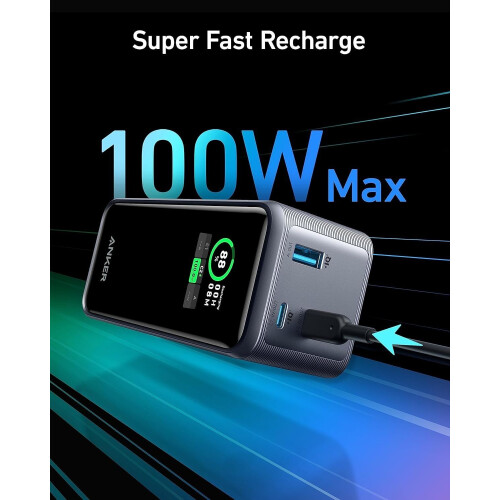 Anker Anker Prime Power Bank 20,000mAh 200W Output Smart Digital Display 2 USB-C 1 USB 1
