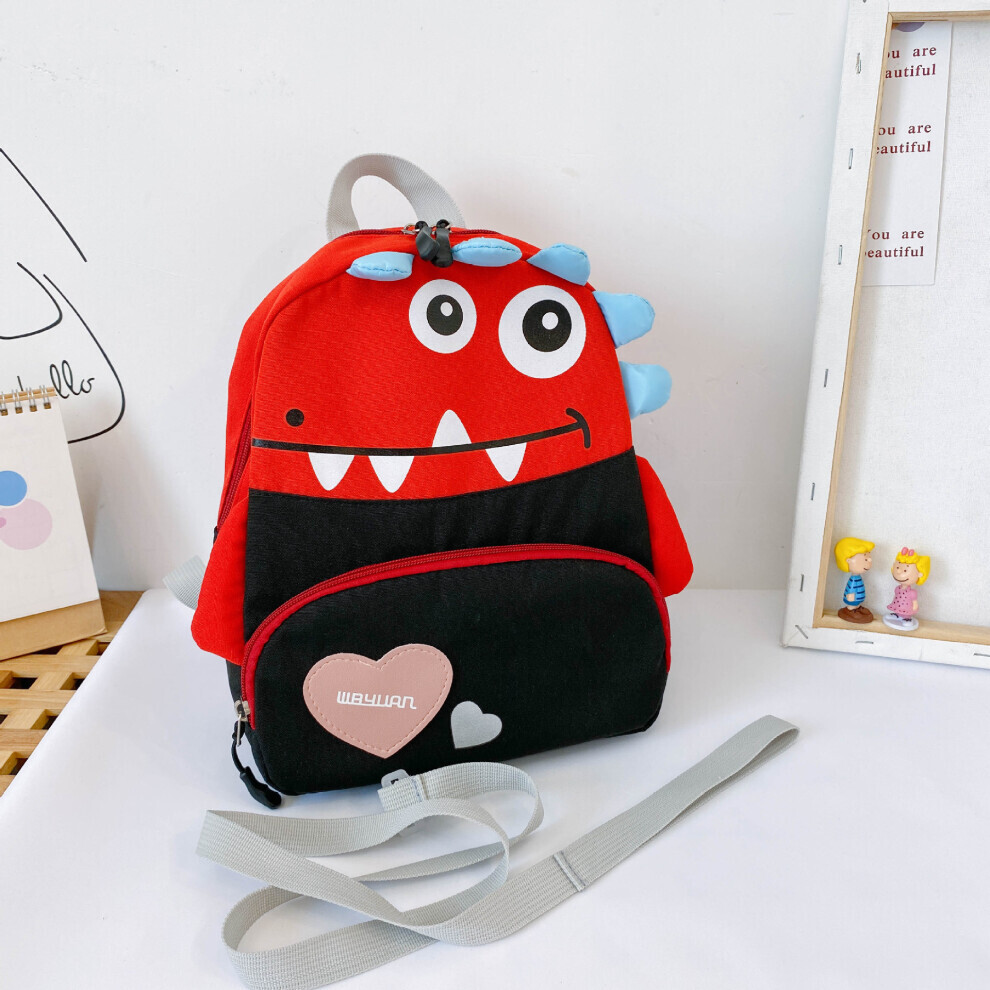 Mochila De Escuela Primaria, Mochila De Dibujos Animados, Tela Ligera De Tela Oxford Suave Y Colorida Para La Escuela Para Ninos Anggrek Rojo