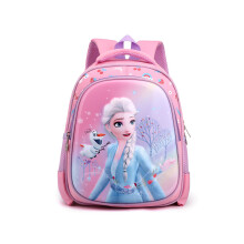 (Elsa) Nylon-Schulrucksack für Kinder mit bezauberndem Cartoon-Design, zwei Schultergurten