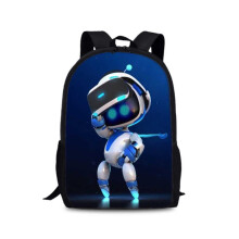 (2) Zaino versatile Astro Bot da 15 pollici con stampa alla moda e spallacci comodi