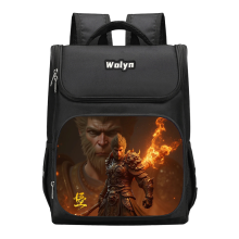 (Stil I) Myth Black Wukong Muster Kinderrucksack Große Kapazität Tasche Oxford Tuch