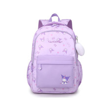 (Purple) Cute Cartoon Kids Backpack Adorable Trendy School Bag Oxford Cloth Lightweight For Girls In Grades 135