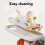 Universal Stroller Tray 42.5x21cm White Anti-Slip Holder 11