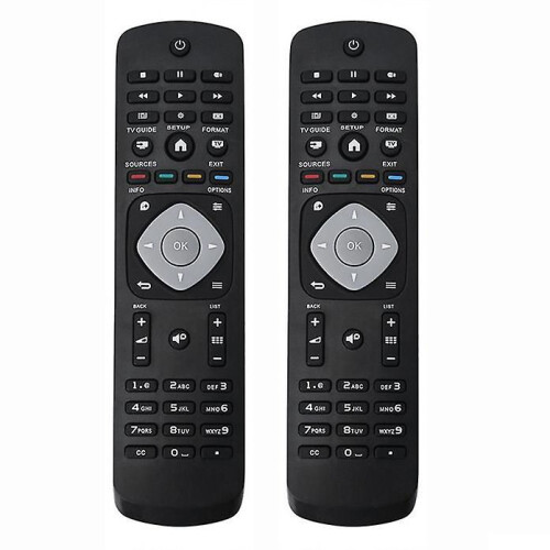 2x Universele smart tv-afstandsbediening voor Philips