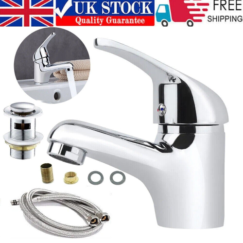 Cloakroom Basin Mixer Tap Chrome Basin Sink  Bathroom  Fixings  Waste