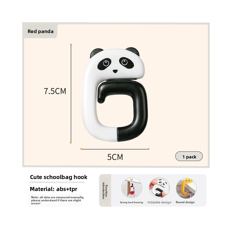 (Panda) Panda Raccoon Cute And Cat Design S Shaped Desktop Functional Hook Multi-image-OPC-PHY9Y9K-NEW
