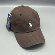 (Brown ) Color Simple Solid Baseball Cap With Embroidery Design And Wide Daily For Brim