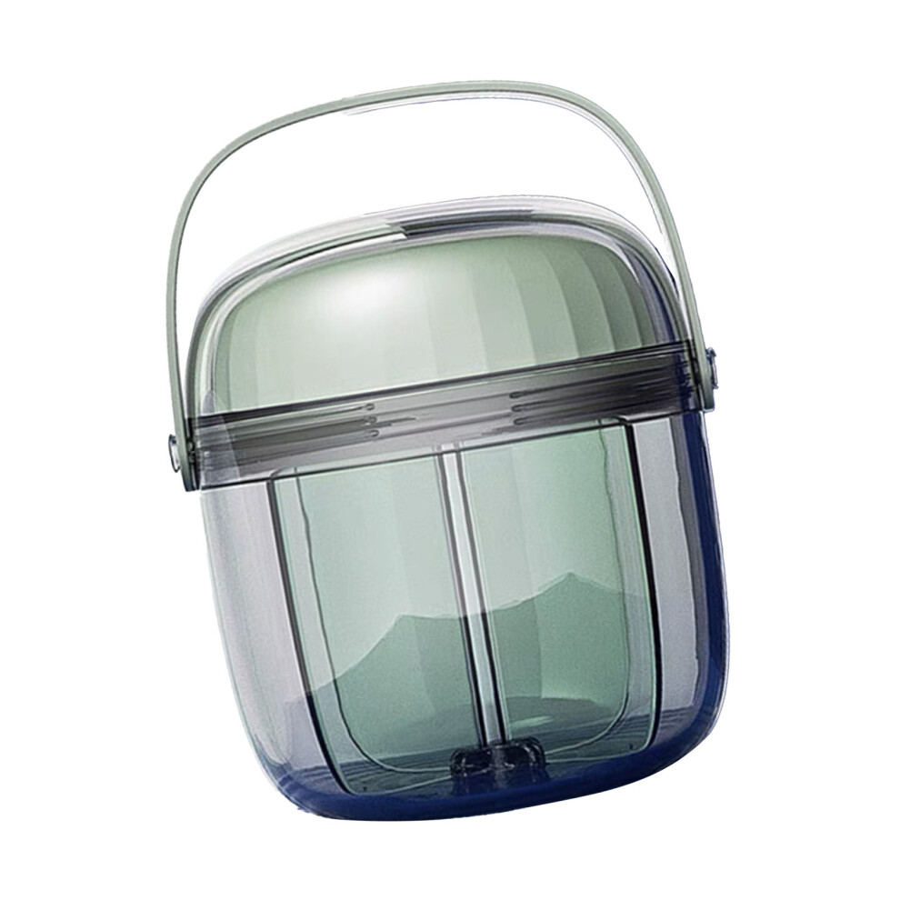 Portable Rotating Medicine Organizer Box 6.2x7.2cm Green