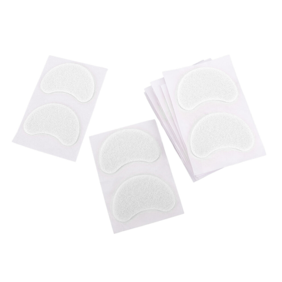 White 20Pcs Felt Forefoot Pads 7.5X4.2cm Cushion