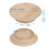 Bamboo Wine Glass Charcuterie Topper Coaster - Elegant 2