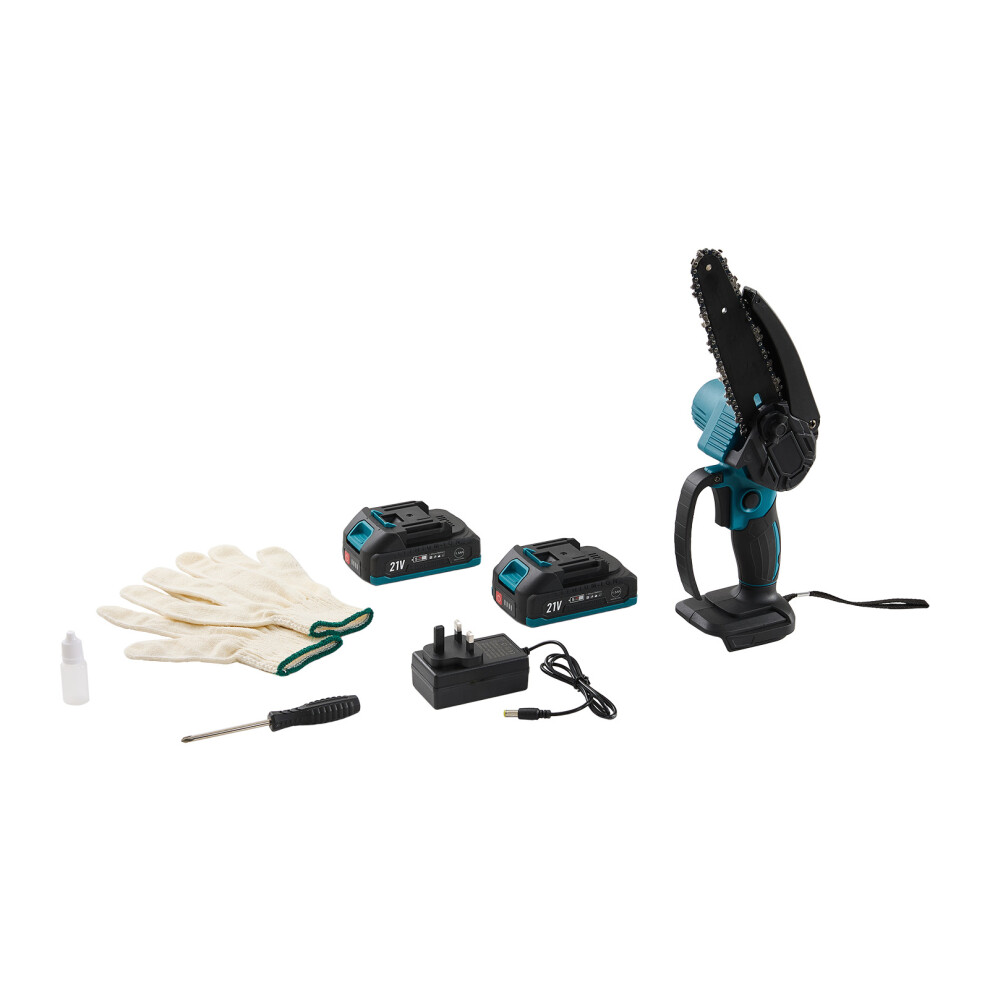 Cordless Gardening Electric Chainsaw with 2 Rechargeable Batteries