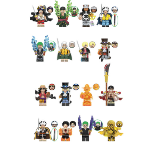 (8pcs-A) 16PCS One Piece Collection Collection Minifigures Toys Gift 2