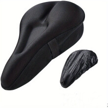 (2pcs) 2pcs Black Seat Cushion rain Cover Extra Soft Gel Comfort Seat: Extra Comfort for Road Biking & Riding!
