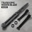 (Black) 3D Printed Rotating Control Upgraded Sleeve Sword | Role-Playing Game Accessory with Interchangeable Blades, Durable Plastic, Ergonomic Grip & String 1