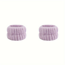 (Purple) Face-washing wristband with waterproof and splash-proof cuff, designed for washing, available in 5 colors