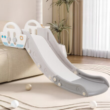 (white) Couch Slide for Kids, Stable Toddler Slide Indoor with Adjustable Armrest Simple Ship Style Stair Slide for Bed Sofa Table Easy to Install
