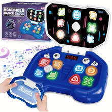(Blue) Handheld Dance Game, 4 Mode, 999 Level, Sensory Toys, Fast Puzzle Game, ADHD, Pop Fidget Toys for Kids Age 6-12, Birthday Gifts for Girls and Boys