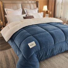 (Blue, 150cm*200cm) New 1pc High Quality r Warm Comforter Autumn And Winter Thickened Quilt Warm Quilt Core