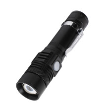 Lampe de poche LED USB en aluminium zoom à 3 vitesses