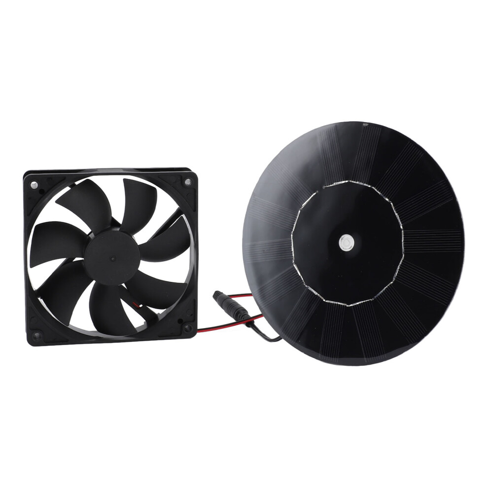 10W 16Cm Solar Exhaust Fan Kit For Toilet & Pet House 8421326359412