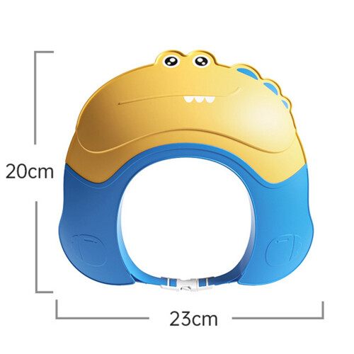 Adjustable Kids Waterproof Silicone Shower Cap with Ear Protection 1