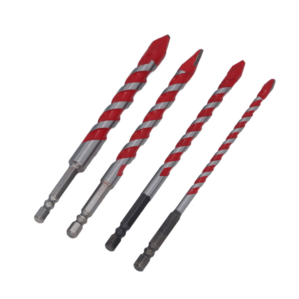 4Pcs Eccentric Twist Drill Bit Set 150Mm 6.35Mm Hex 4971326381585