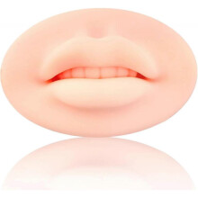 3D Open Mouth Silicone Lips Practice Skin and Teeth Semi-Permanent