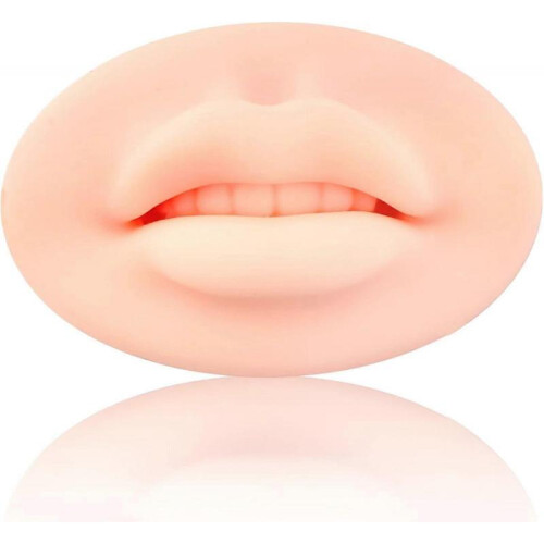 3D Open Mouth Silicone Lips Practice Skin and Teeth Semi-Permanent