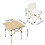 Living And Home Portable Folding Camping Table with 2 Chairs 6