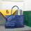 (Light blue, Medium 48.15.27 cm) Bag Large Capacity Tote Bag Mom Bag Handbag 1