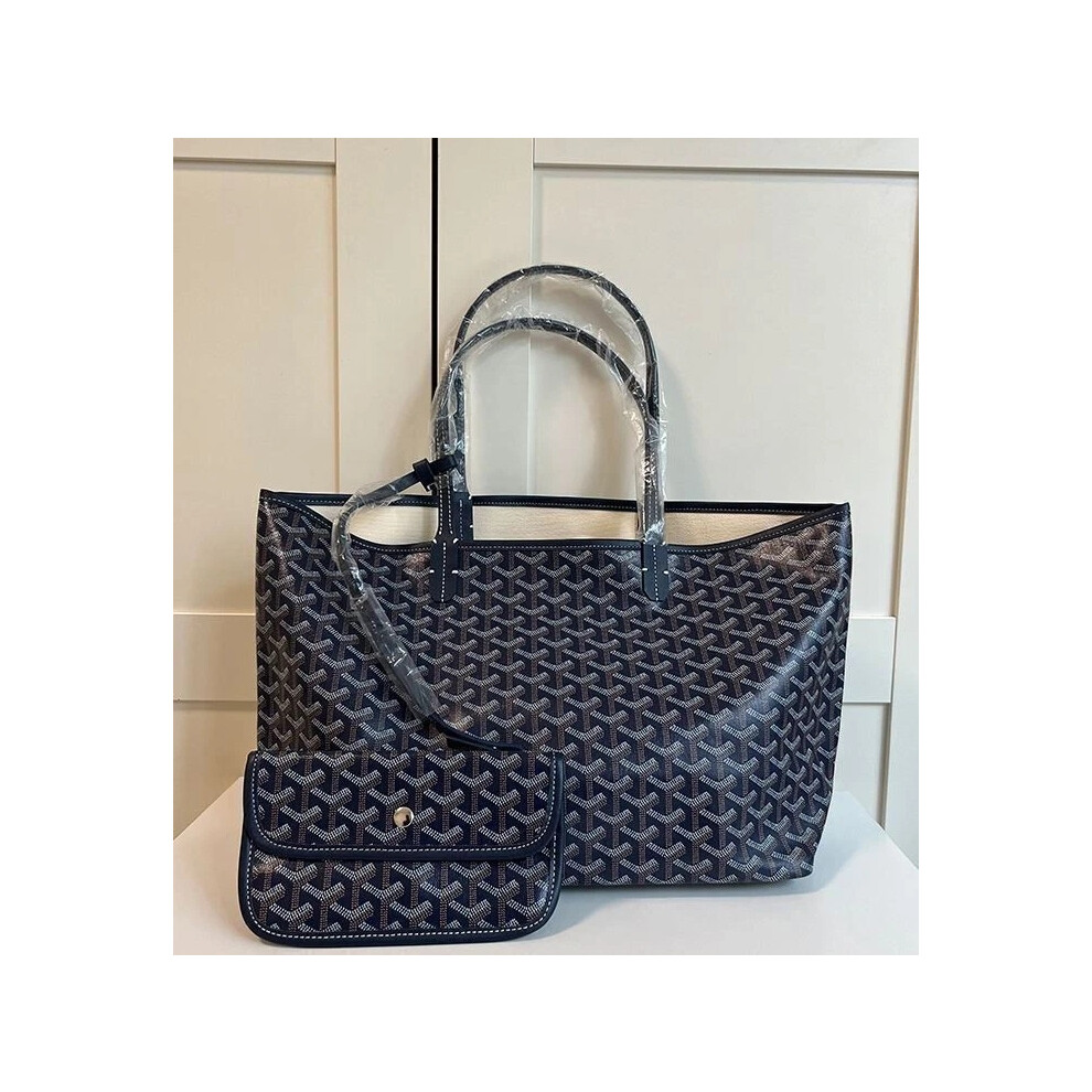 (Dark Blue, Medium 48.15.27 cm) Bag Large Capacity Tote Bag Mom Bag Handbag