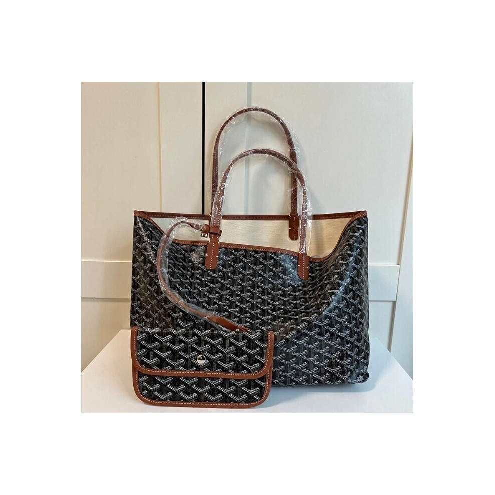 (Brown, Large 55.15.29 cm) Bag Large Capacity Tote Bag Mom Bag Handbag