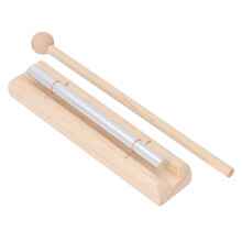Meditation Chime Aluminum & Beech Wood Hand Bell Set