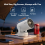 XGODY Portable Gimbal 3S 12000LM 4K Projector WiFi Bluetooth 5.4 2