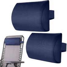 (2pcs Blue) Deck Chair Head Cushion, Sun Lounger Neck Pillow, Head Pillow For Recliner Chair, And Neck Support For Recliner, For Cushion