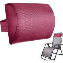 (Wine Red) Deck Chair Head Cushion, Sun Lounger Neck Pillow, Head Pillow For Recliner Chair, And Neck Support For Recliner, For Cushion