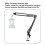 Support de lanterne pliable en alliage d'aluminium, réglable. 4
