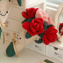 Flower Plush Toys, 28 cm Plush Bouquet, Cute Rose Dolls Plush Toy, Soft Hug Throw Cushion, Home Decoration, Hugging Flower Toy