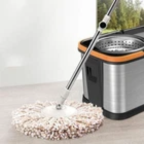 Spin Mop and Stainless Steel Bucket Set Mop and Buckets Sets 1