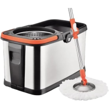 Spin Mop and Stainless Steel Bucket Set Mop and Buckets Sets