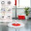 360° Spin Mop Bucket Set Plastic Wringer 2 Refill Microfibre Mop Heads 4