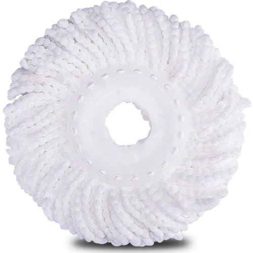 360° Spin Mop Bucket Set Plastic Wringer 2 Refill Microfibre Mop Heads 2
