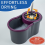 GREY MOP BUCKET SET MICROFIBER WITH 4 MOP HEADS SPACE SAVING NEW 360 FLOOR SPIN 4