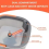 Self-Cleaning 360-Degree Rotate Spin Microfiber Mop and Bucket Set Washing Dry 4