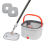 Self-Cleaning 360-Degree Rotate Spin Microfiber Mop and Bucket Set Washing Dry 1