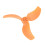 2 Paare 3032S Orange 3-Blatt FPV-Propeller Avata 2 8