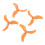 2 Paare 3032S Orange 3-Blatt FPV-Propeller Avata 2 1