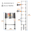 (10.5FT-3.2M)Telescopic Ladder Stainless Steel,load 150kg, Convenient Extendable 4