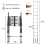 (10.5FT-3.2M)Telescopic Ladder Stainless Steel,load 150kg, Convenient Extendable 10
