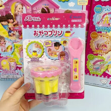 (Height 6cm) Strawberry Pudding Mellchan Toy Set Food Feeding Play House Prop Kids Gifts
